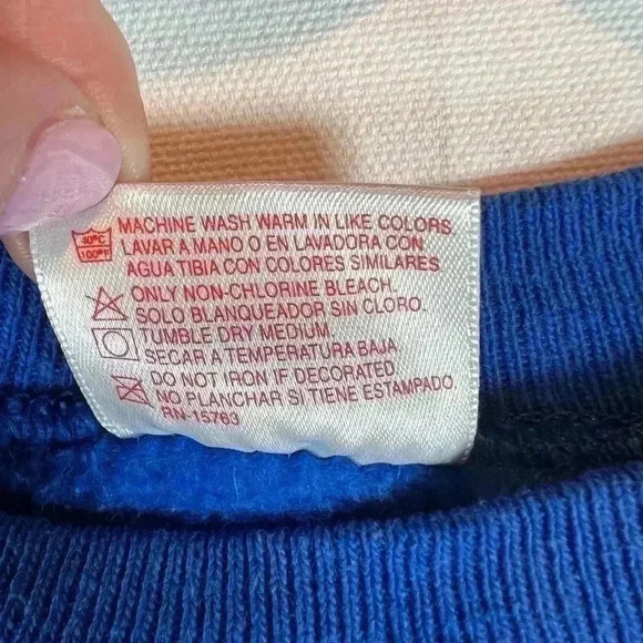 VTG Hanes Sport Snowman Winter crew neck sweatshirt size XL USA made **stain** - Picture 6 of 9